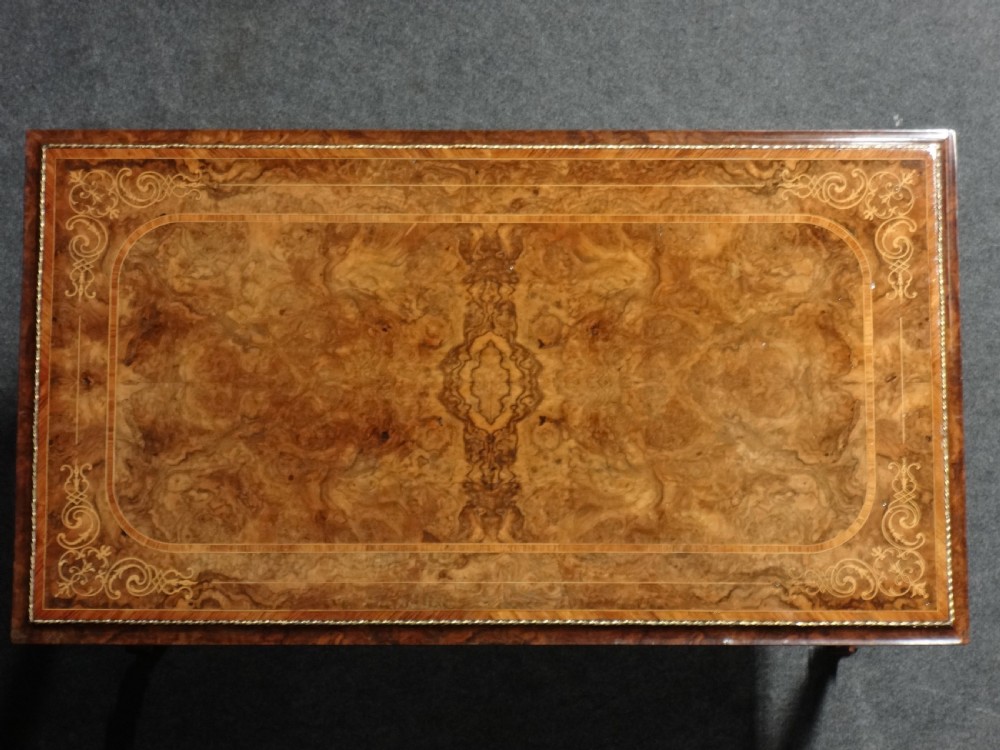 Fabulous Burr Walnut Inlaid  table View XII