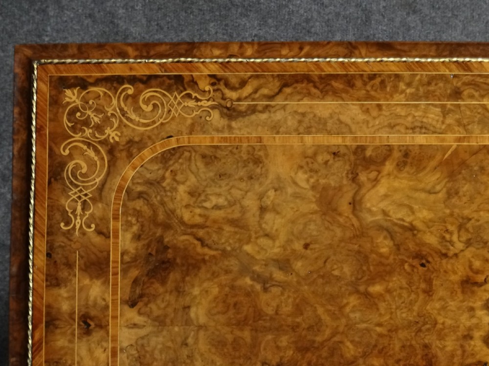 Fabulous Burr Walnut Inlaid  table View XIII