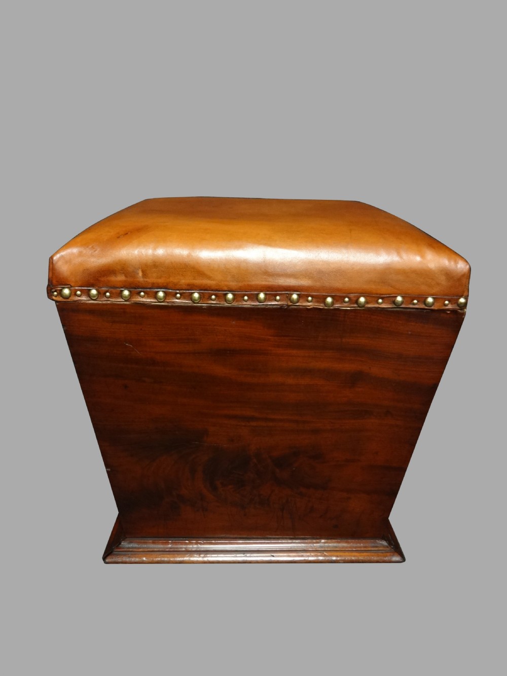 Leather Topped Victorian Mahogany Ottoman