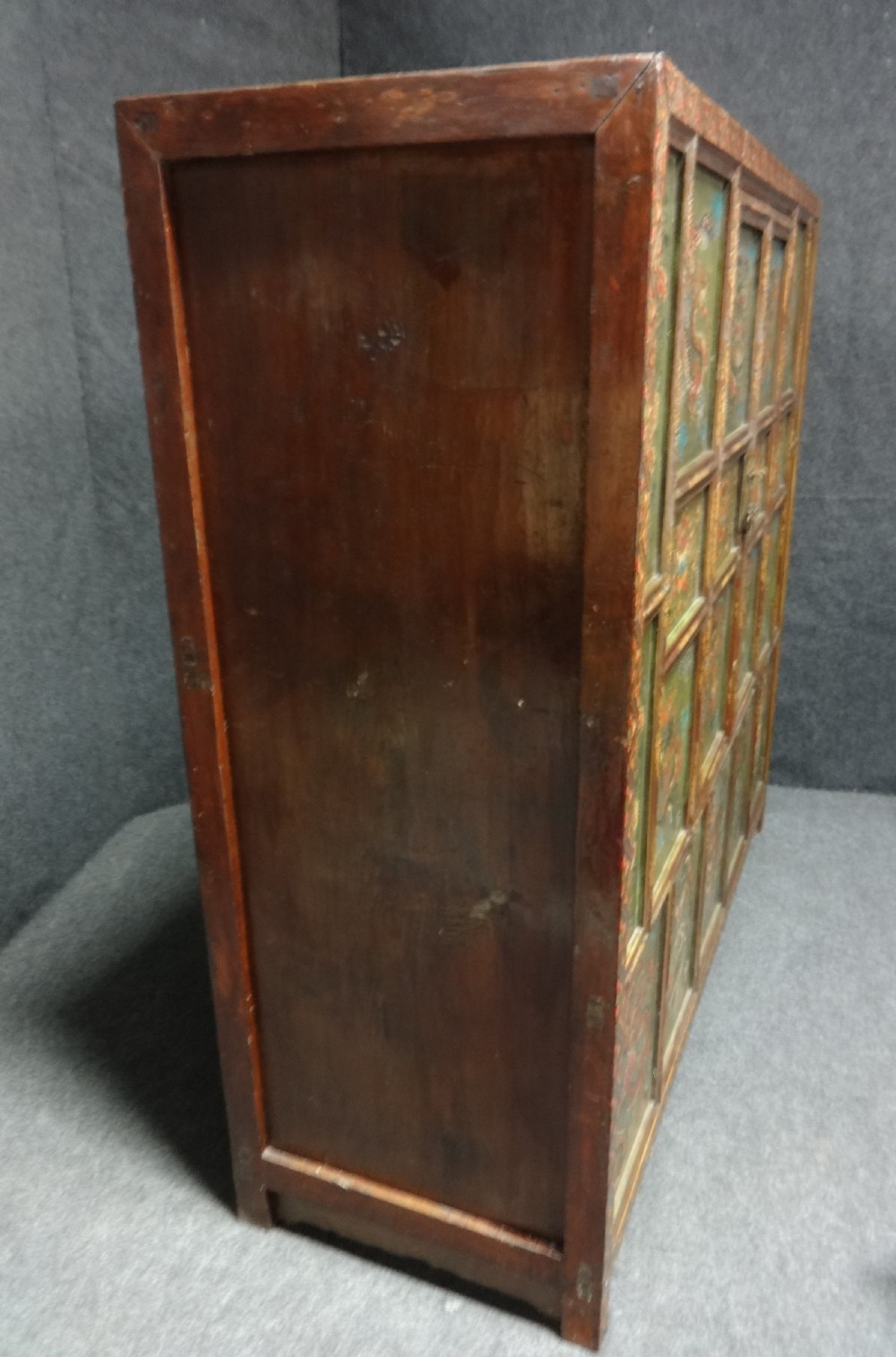 Superb Large Asian Oriental Tibetan Hand Painted Cabinet View IX