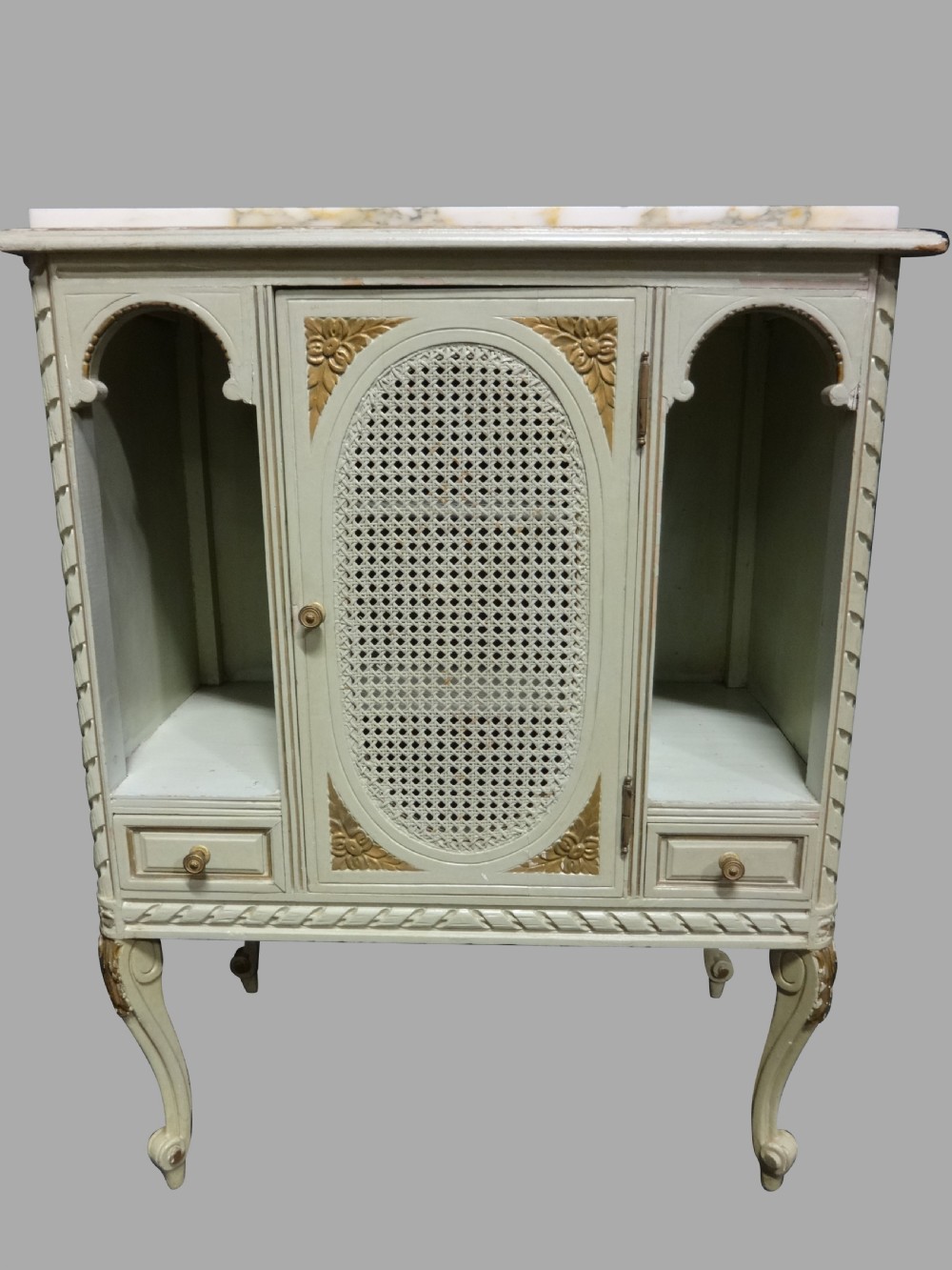 Very Pretty French Painted Cabinet