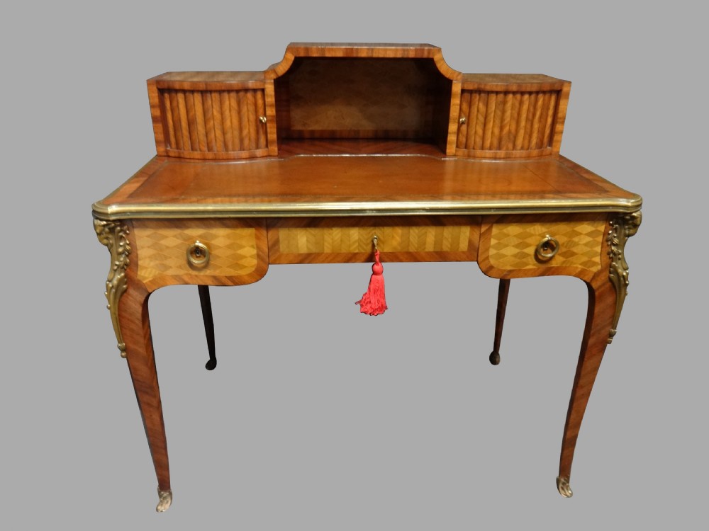 Outstanding French Freestanding Parquetry Ladies Desk