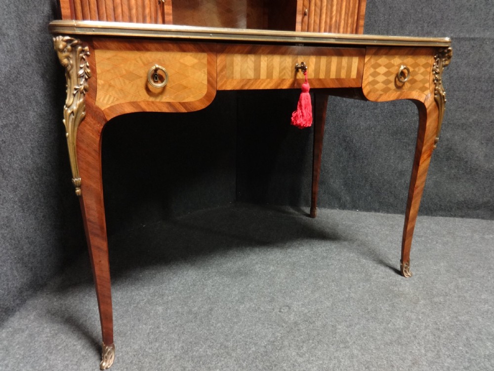 Outstanding French Freestanding Parquetry Ladies Desk View IV
