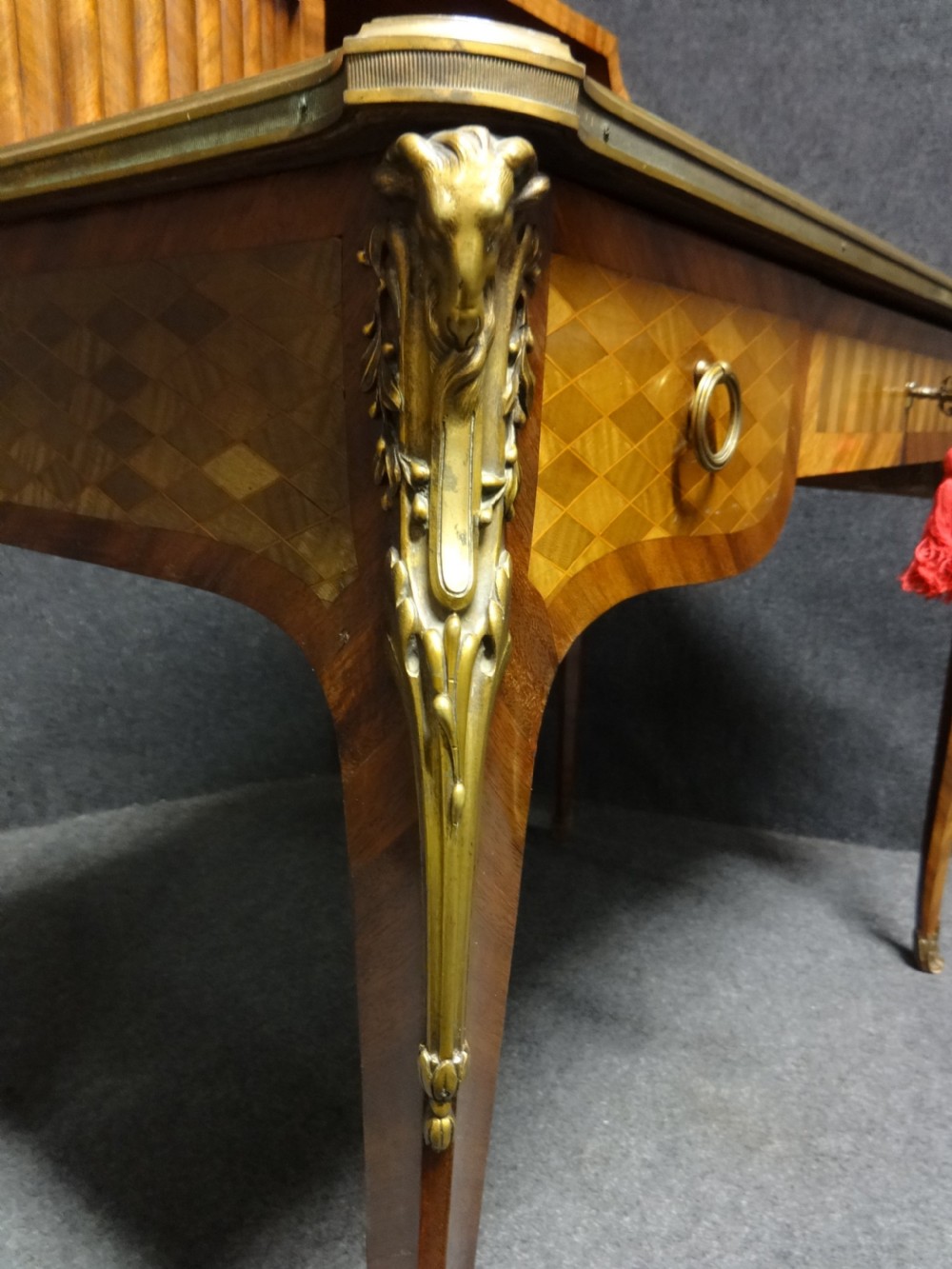Outstanding French Freestanding Parquetry Ladies Desk View VI