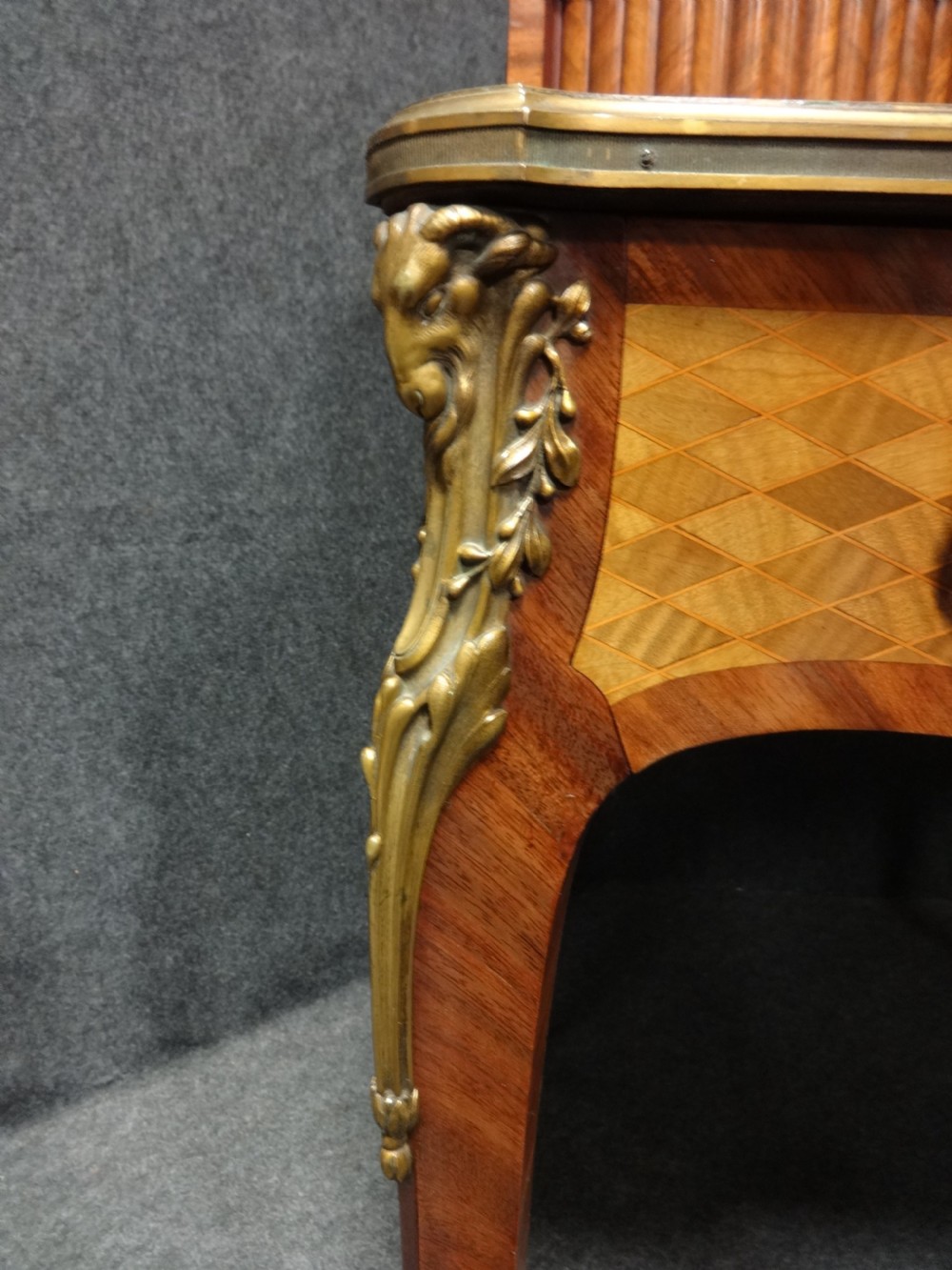 Outstanding French Freestanding Parquetry Ladies Desk View VII