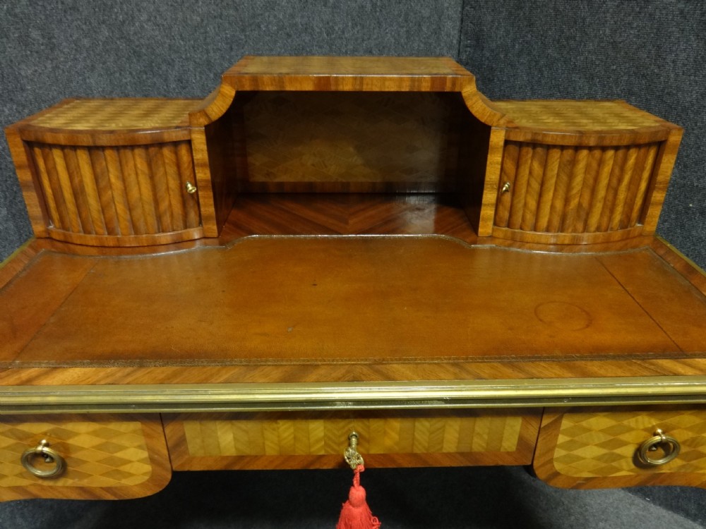 Outstanding French Freestanding Parquetry Ladies Desk View XVI