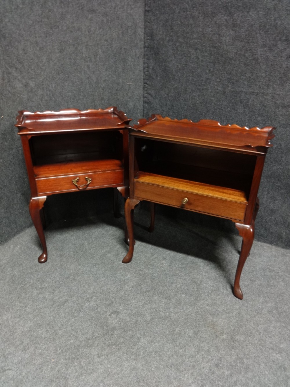 Matched Pair Mahogany Bedside Cabinets View III