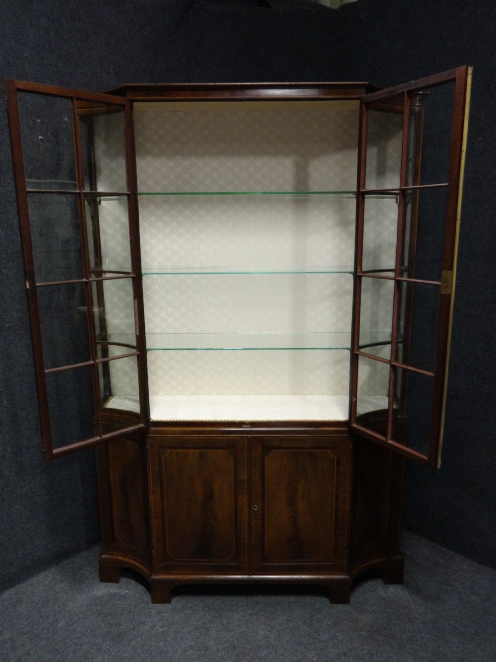 Top Quality Inlaid Mahogany Display Cabinet View III