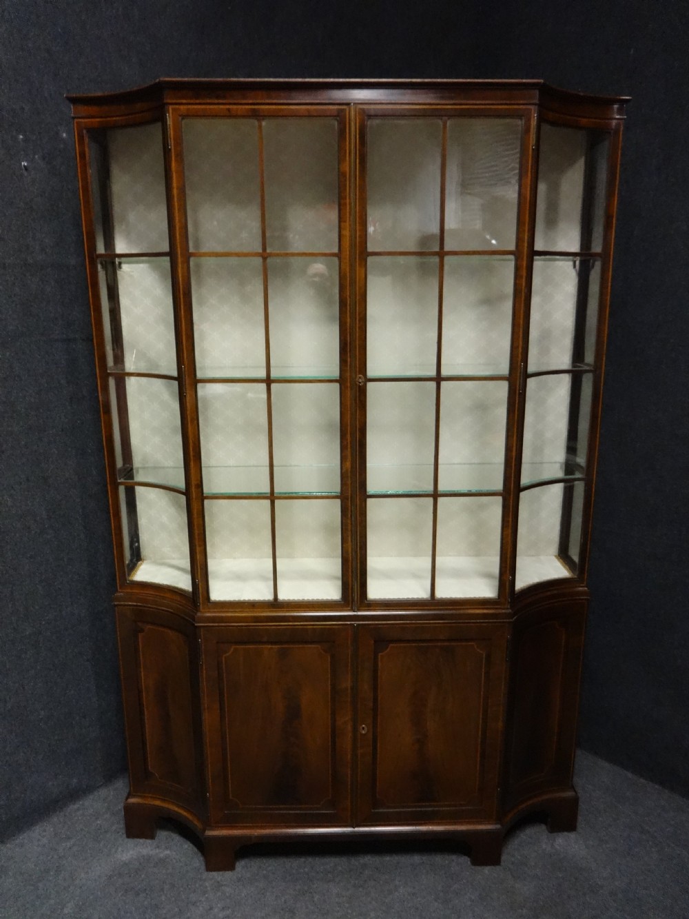 Top Quality Inlaid Mahogany Display Cabinet View IV