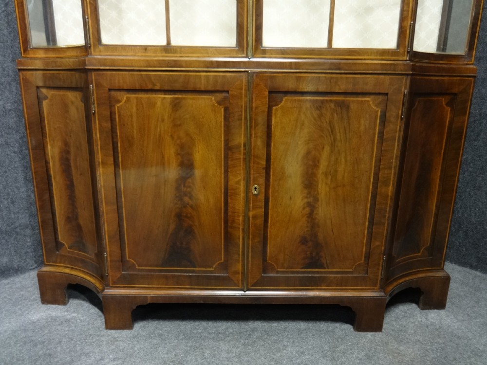 Top Quality Inlaid Mahogany Display Cabinet View VI