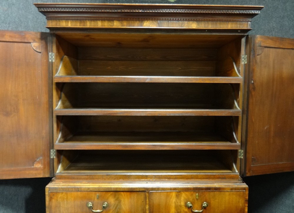 Very good Regency Mahogany Linen Press View VI