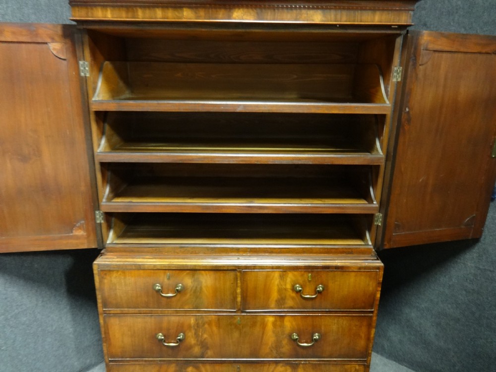 Very good Regency Mahogany Linen Press View VII