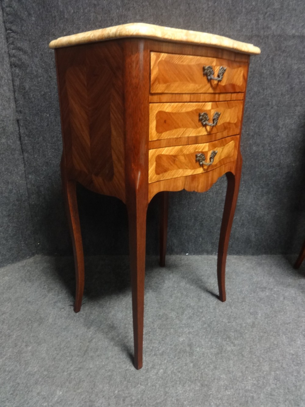 Pair French Kingwood  Bedside Chests of Drawers View III