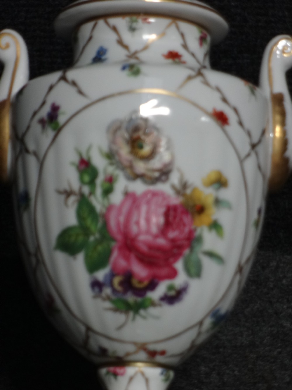 Continental Handpainted  Lamp base View II