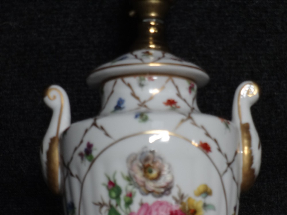 Continental Handpainted  Lamp base View III
