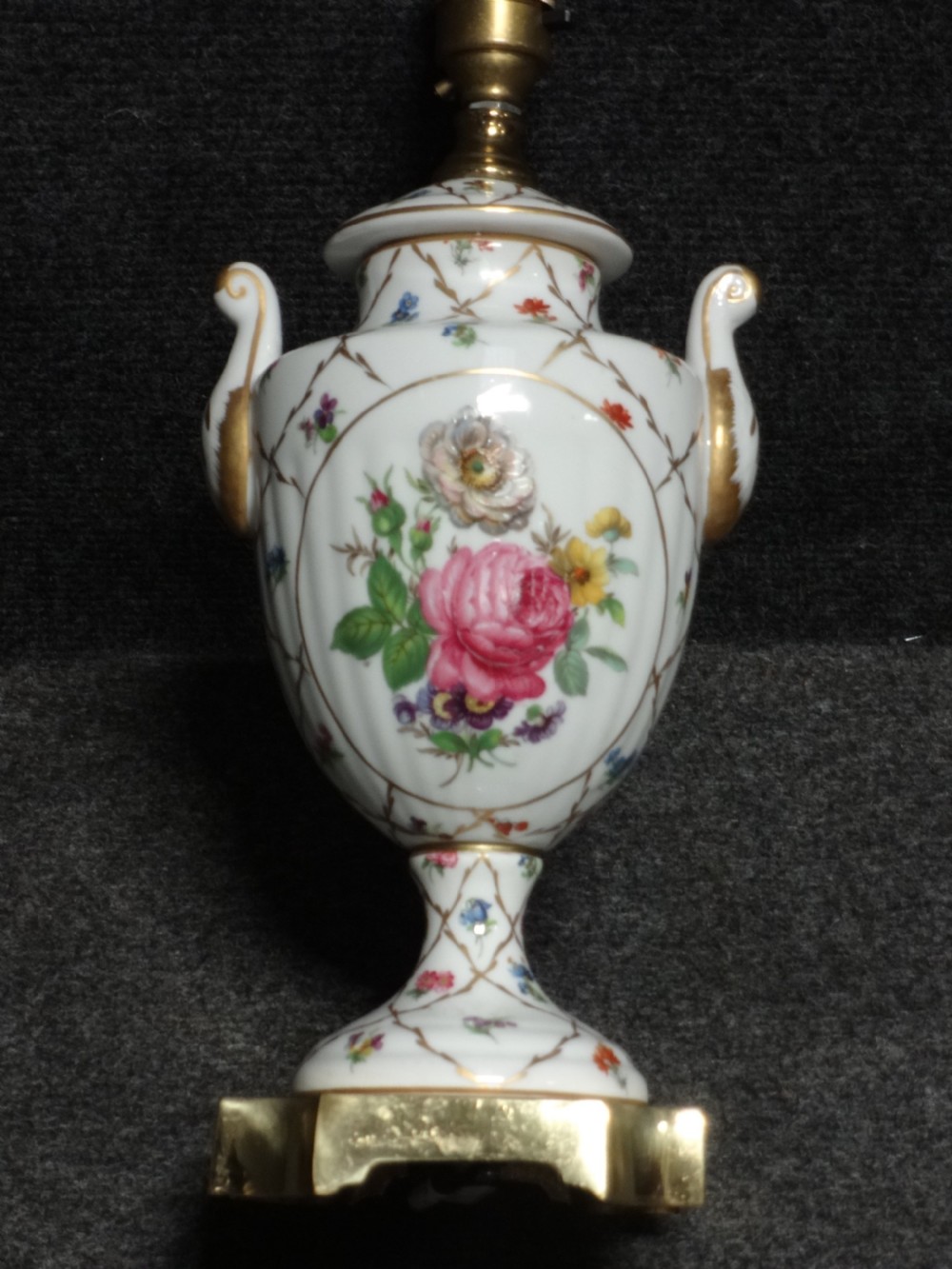 Continental Handpainted  Lamp base View IV