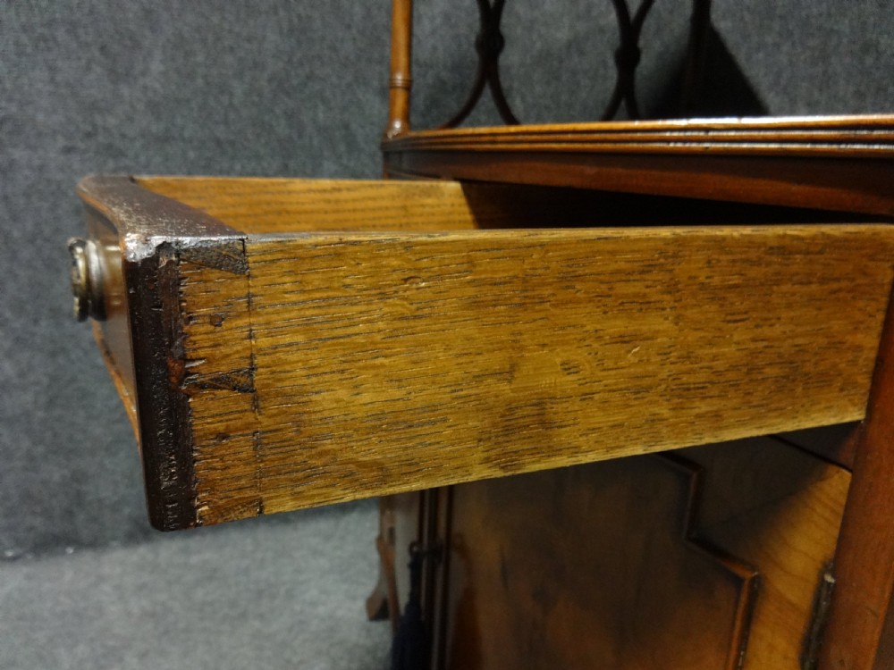 Excellent Quality Serpentine Mahogany Side Cabinet View IV