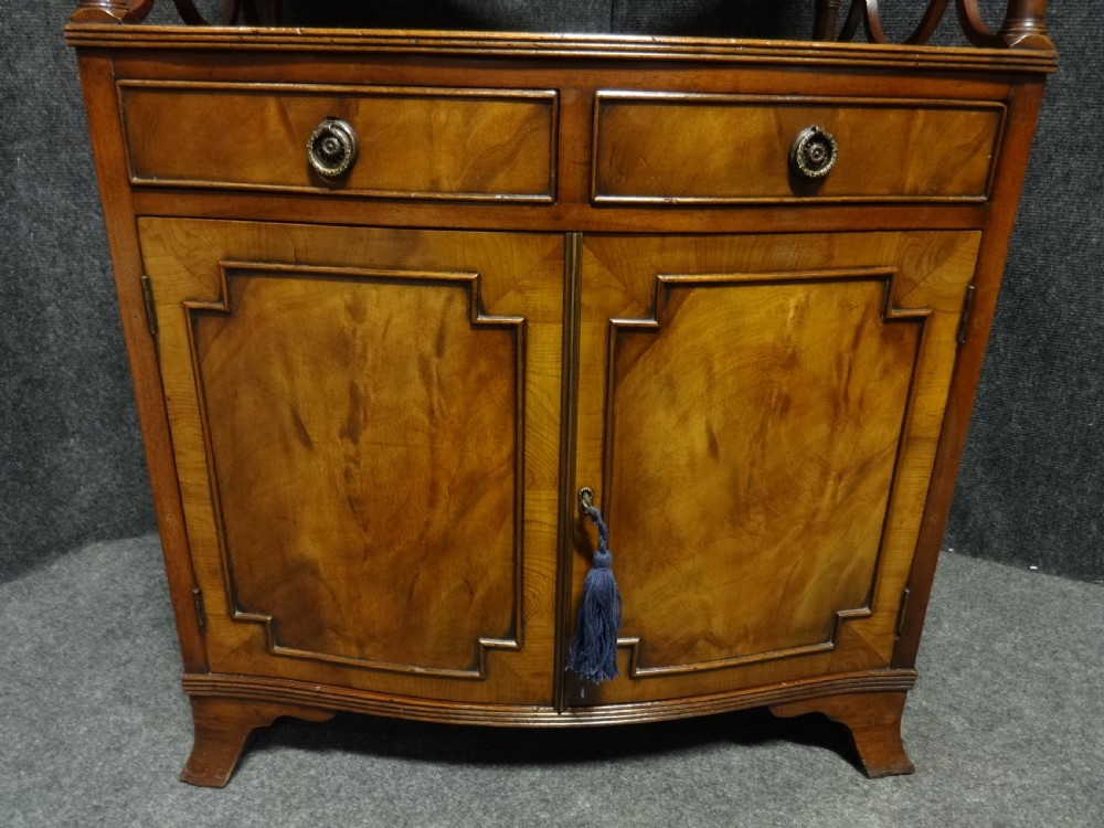 Excellent Quality Serpentine Mahogany Side Cabinet View VI