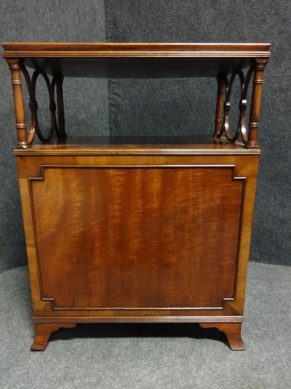 Excellent Quality Serpentine Mahogany Side Cabinet View VIII