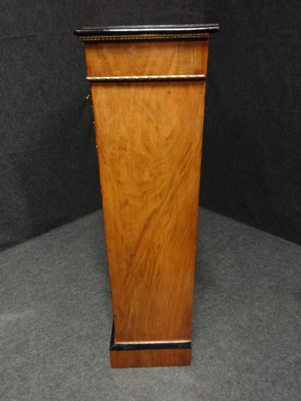 A Good Victorian Inlaid Walnut Two Door Pier Bookcase View IX