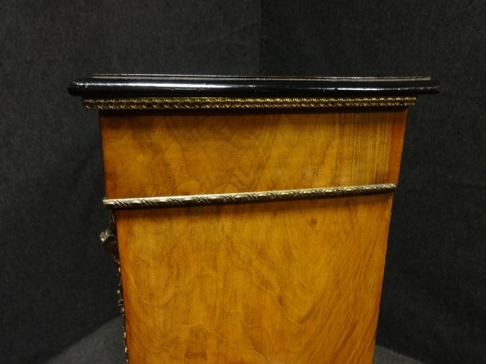 A Good Victorian Inlaid Walnut Two Door Pier Bookcase View X