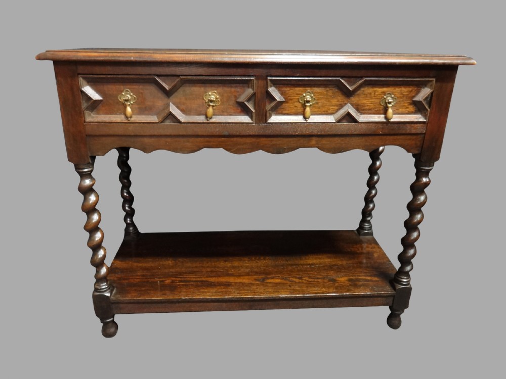 Very Good Small Oak Pot Board Dresser Base