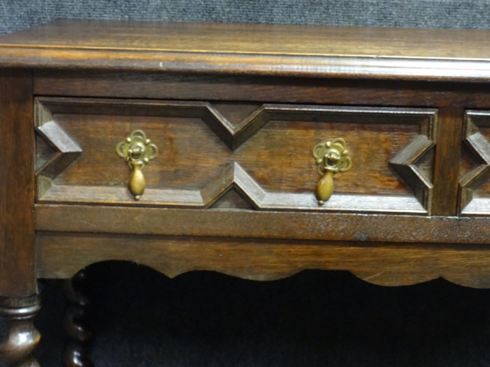 Very Good Small Oak Pot Board Dresser Base View II