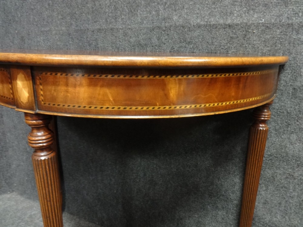 Mahogany Inlaid Console Table View II