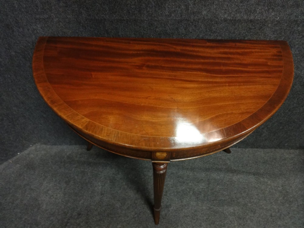 Mahogany Inlaid Console Table View IV