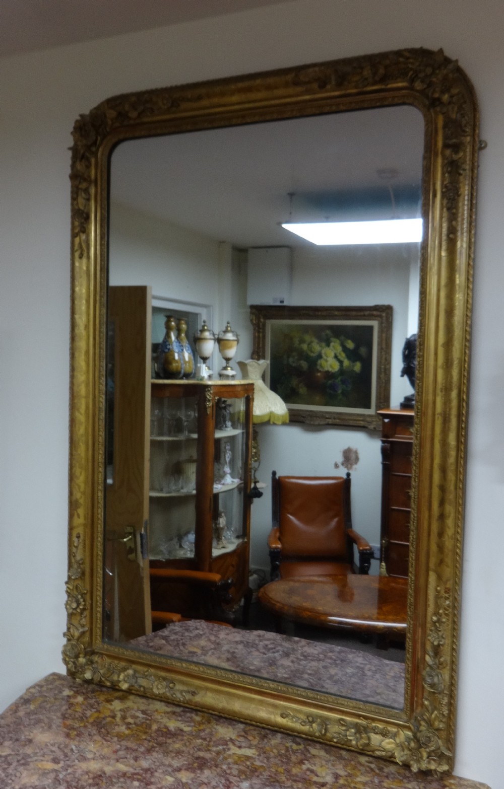 Large Outstanding Gilt Framed Mirror View II