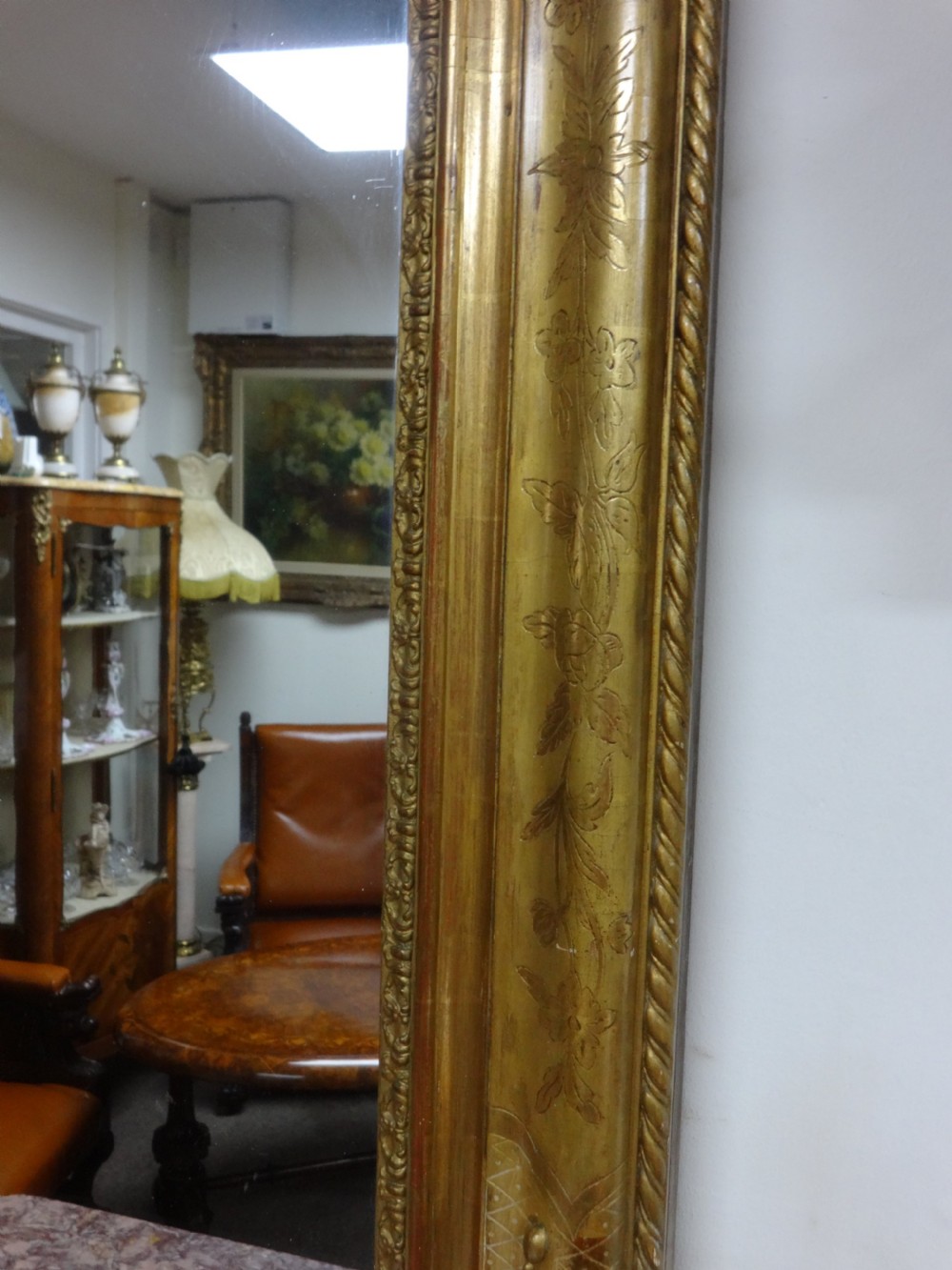 Large Outstanding Gilt Framed Mirror View V