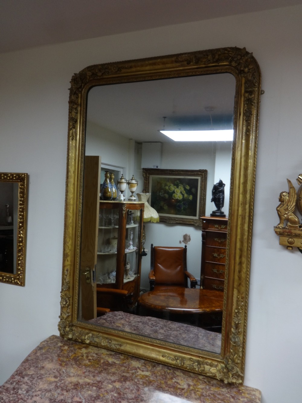 Large Outstanding Gilt Framed Mirror View VI