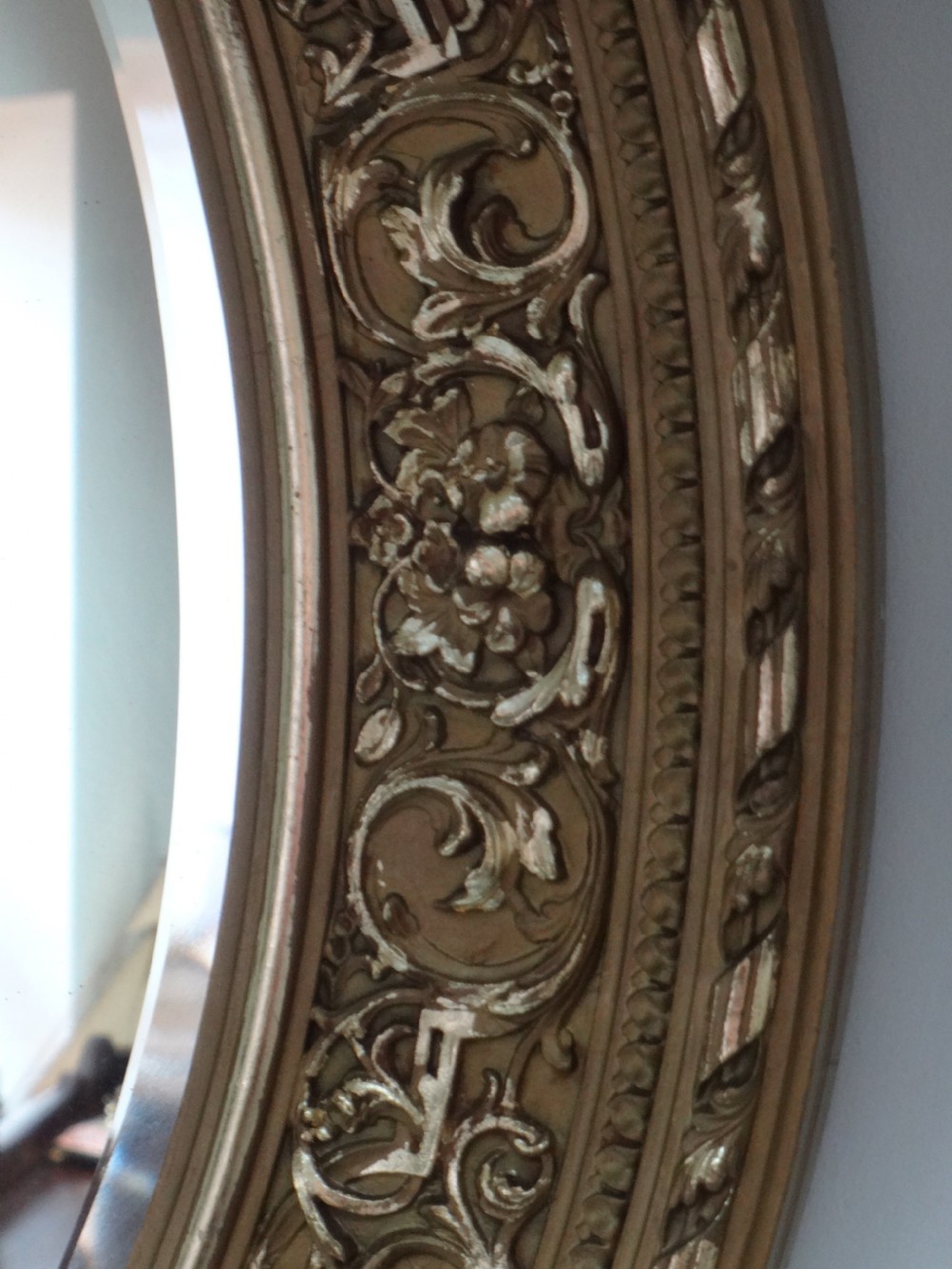Superb Oval Gilt Mirror View III