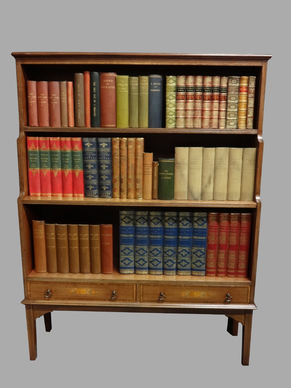 Mahogany Waterfall Bookcase