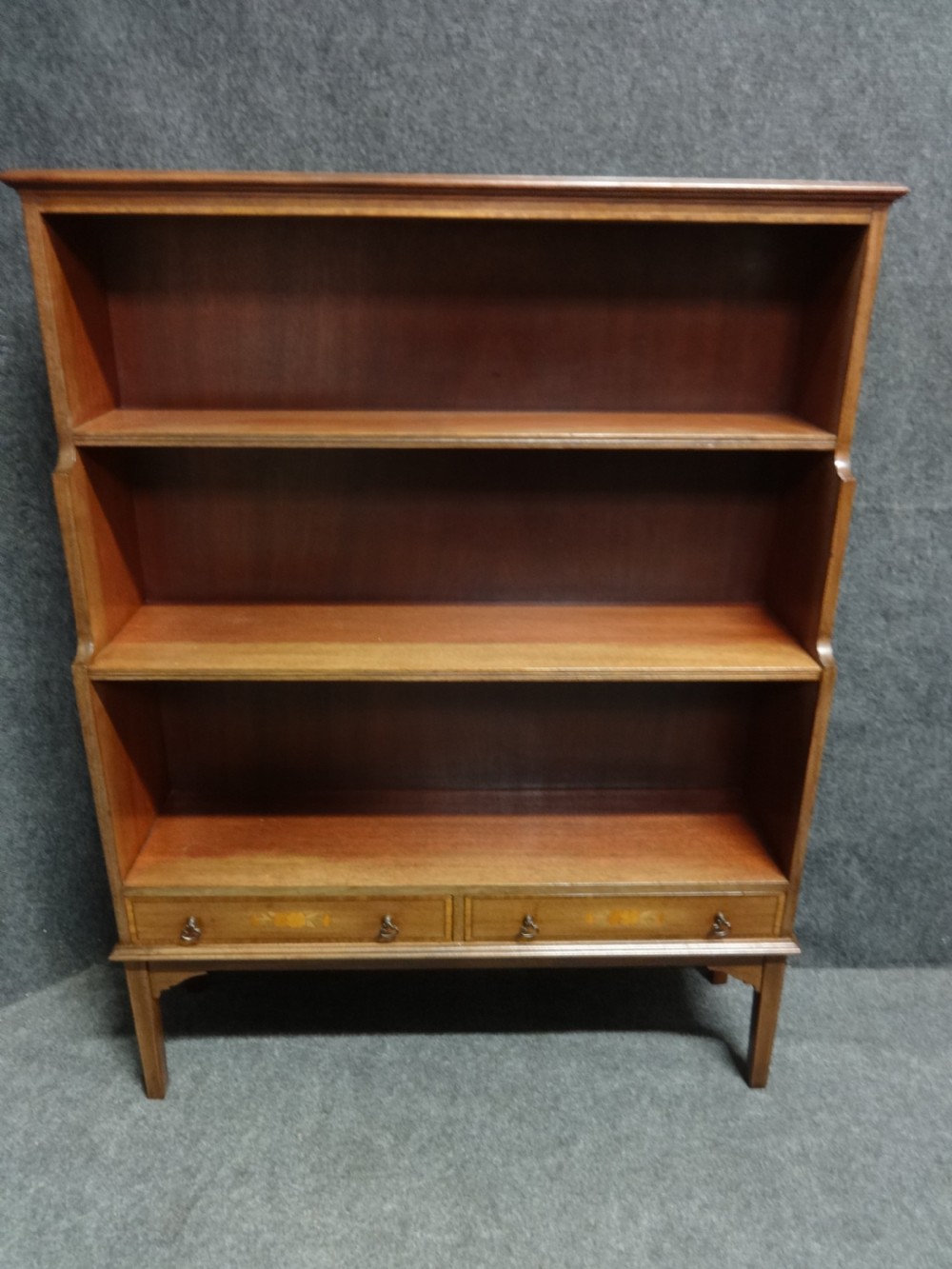 Mahogany Waterfall Bookcase View II