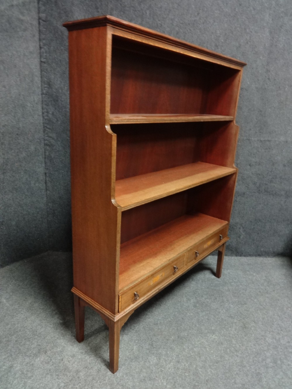 Mahogany Waterfall Bookcase View III