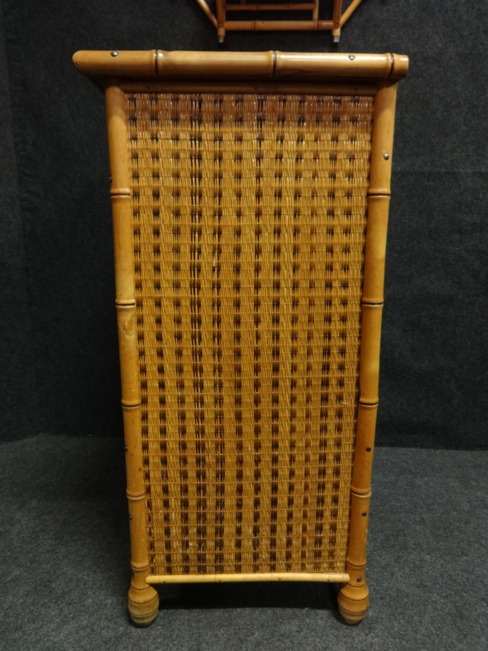 Very good Bamboo Chest of Drawers with Matching Mirror View VIII