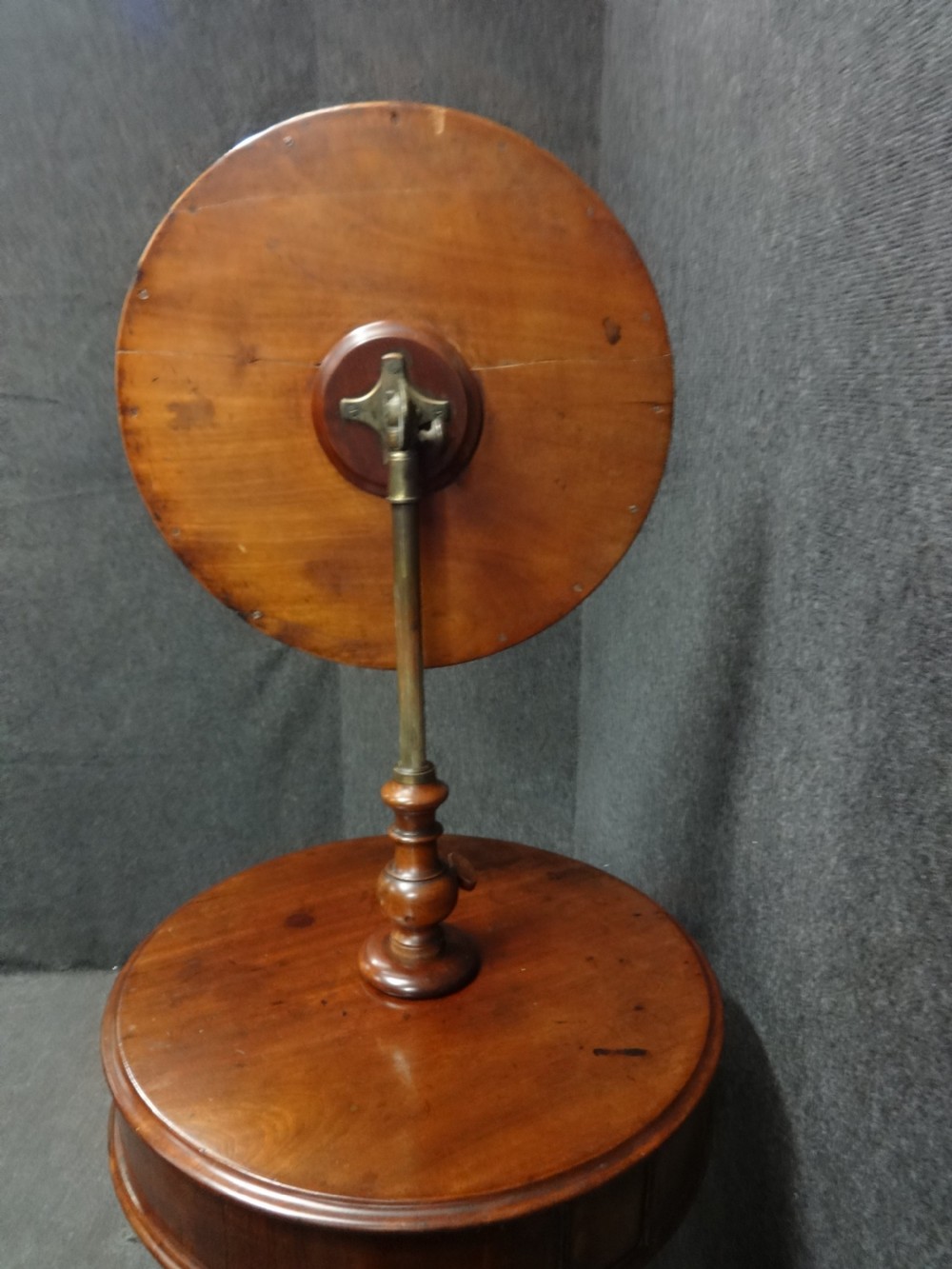 Very Good Victorian Mahogany Shaving Mirror View II