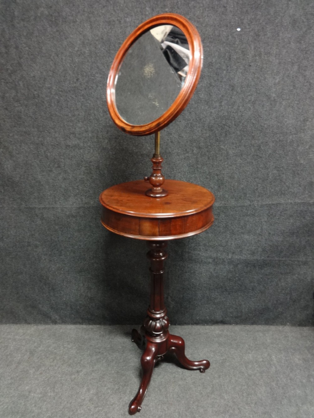 Very Good Victorian Mahogany Shaving Mirror View III