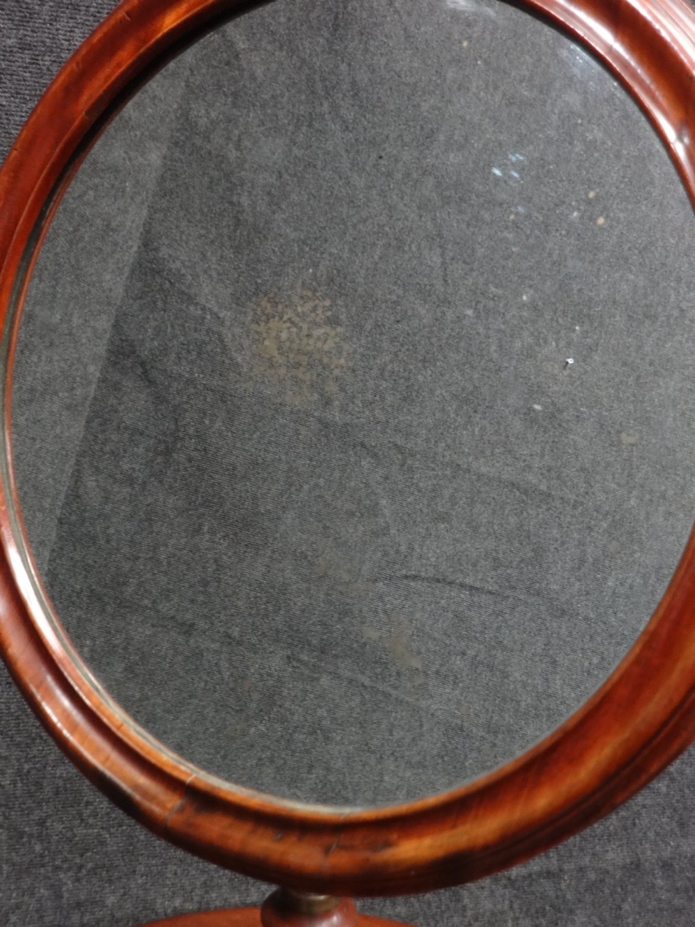 Very Good Victorian Mahogany Shaving Mirror View IX