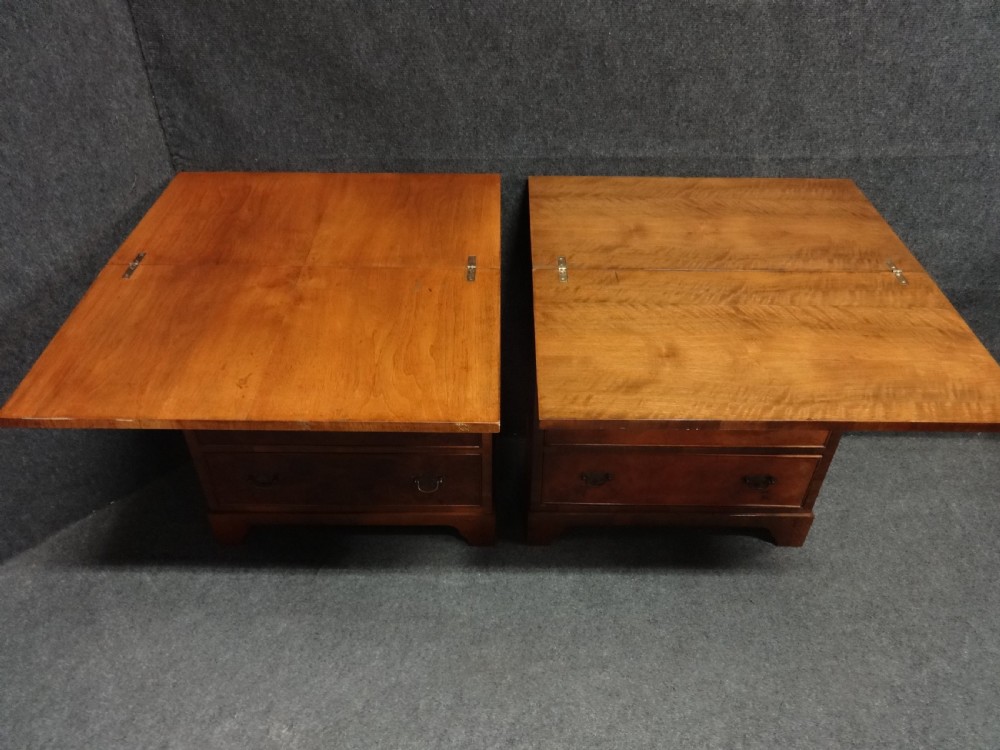 Pair Burr Walnut Batchelors Chests of Drawers View VI