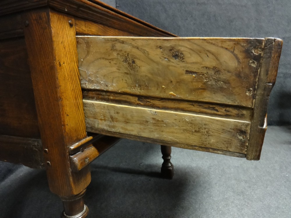 Very Good Early  C17th Oak and Elm Dresser Base View IX