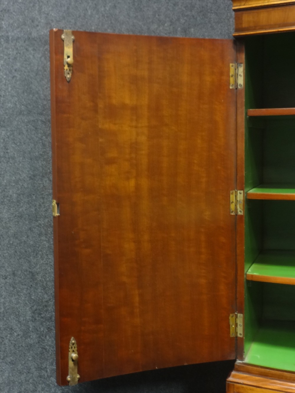 Edwardian Mahogany Linen Press of Small Proportions View III