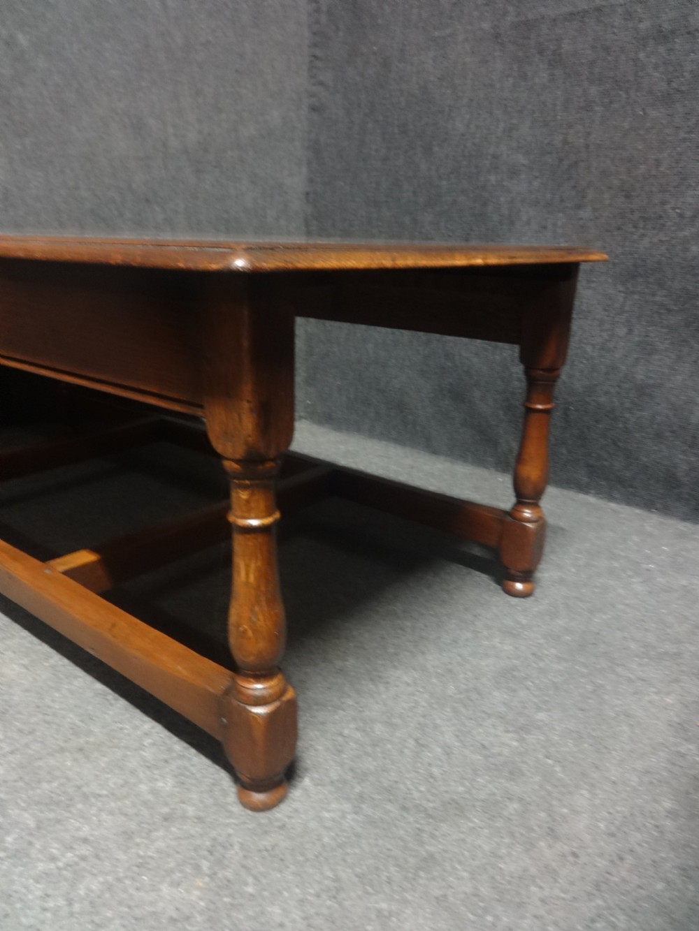 An excellent quality Oak Nest of Coffee Tables View IV