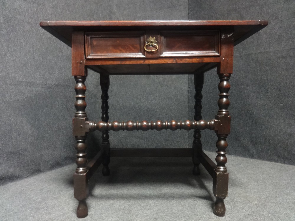 C17th Oak Period Sidetable View IV
