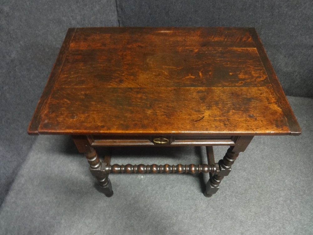 C17th Oak Period Sidetable View VII
