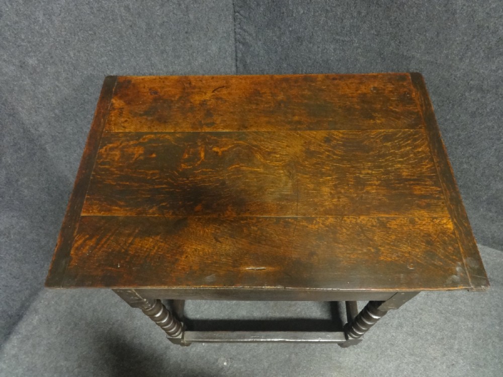 C17th Oak Period Sidetable View IX