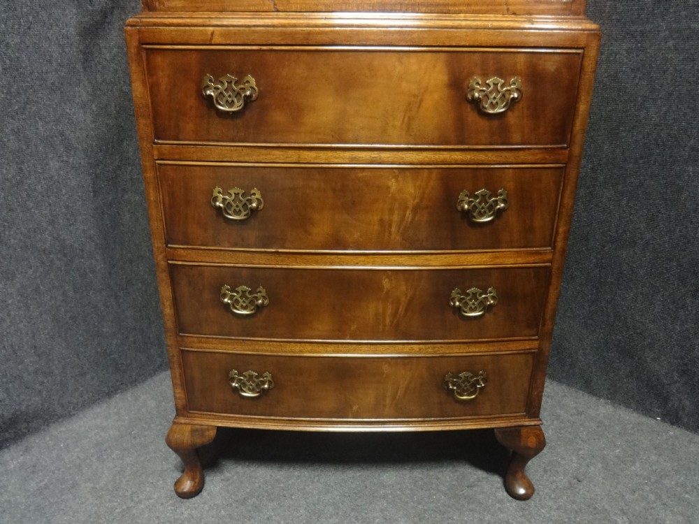 A Very Good Walnut Chest on Chest of Drawers View IV