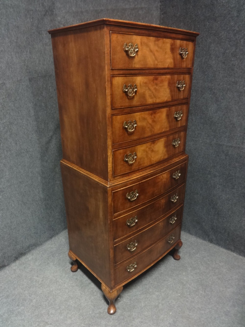 A Very Good Walnut Chest on Chest of Drawers View V