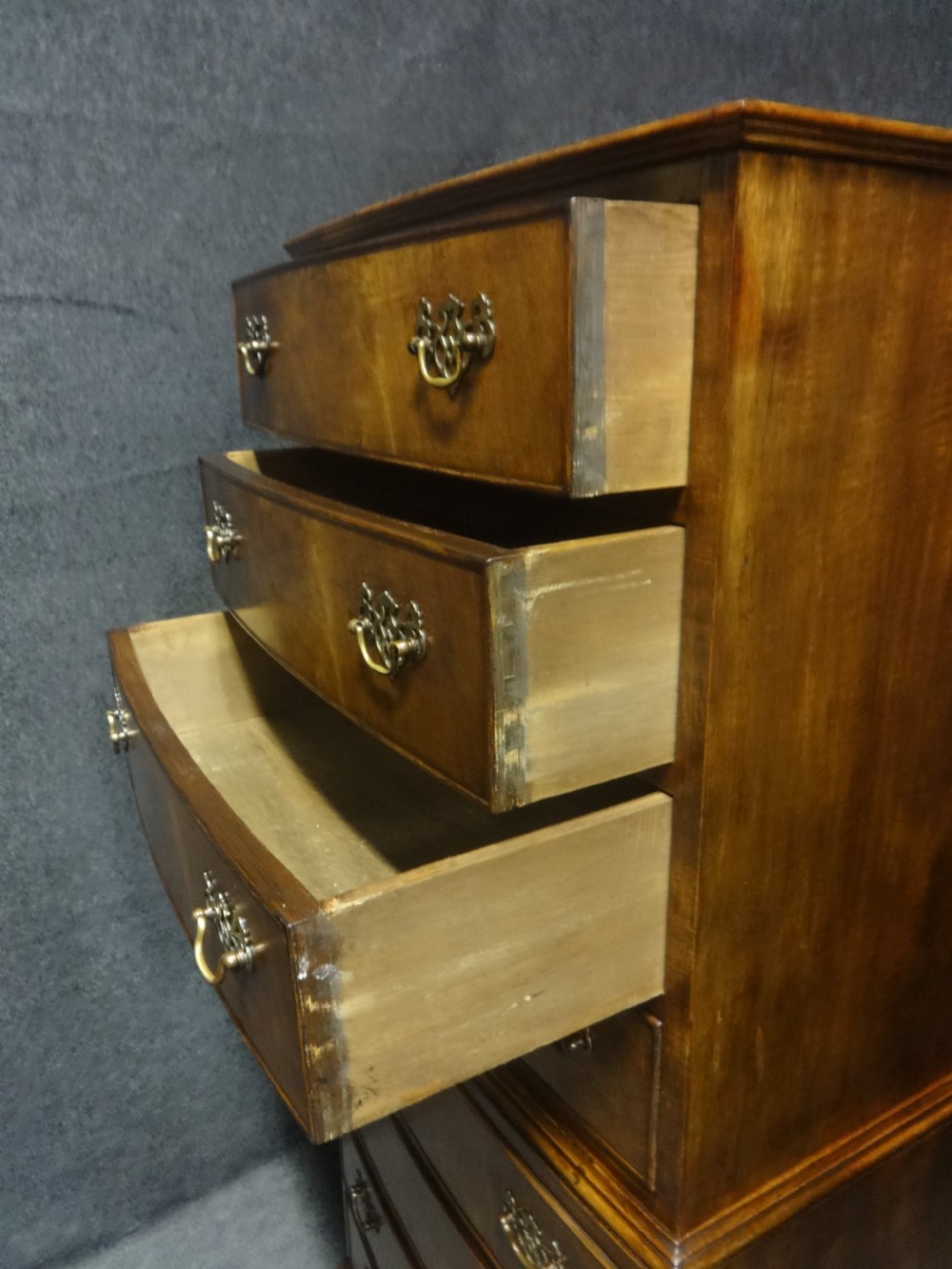 A Very Good Walnut Chest on Chest of Drawers View VII